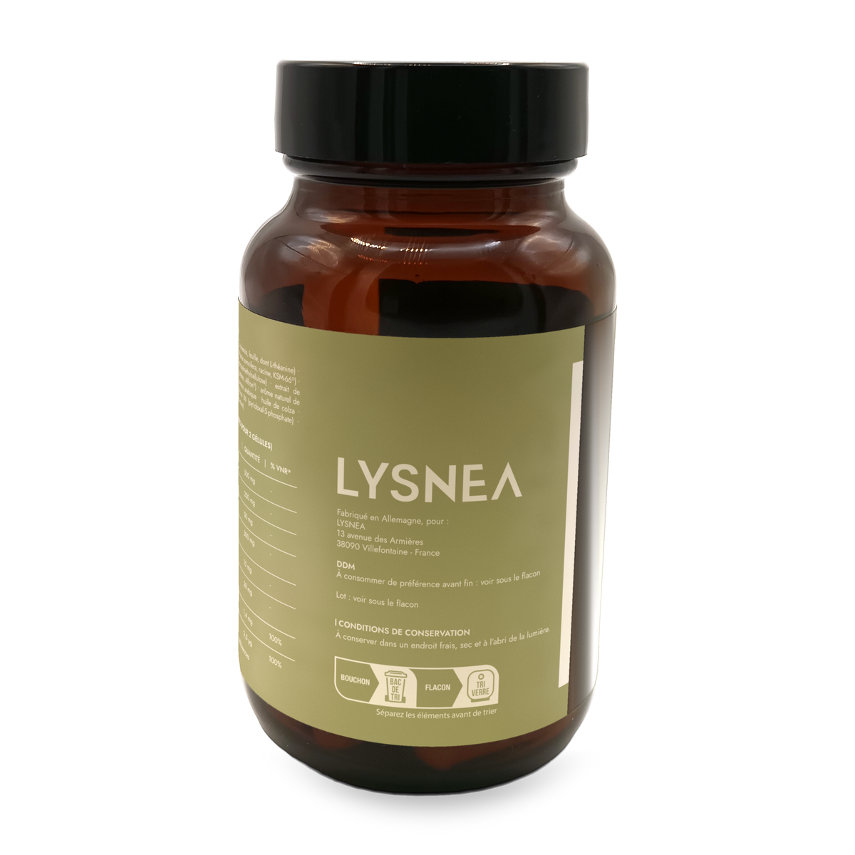 Complément alimentaire - LYSNEA Stress Elite : 5 actifs