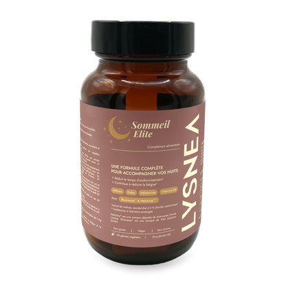 Complément alimentaire - LYSNEA Sommeil Elite : 4 actifs