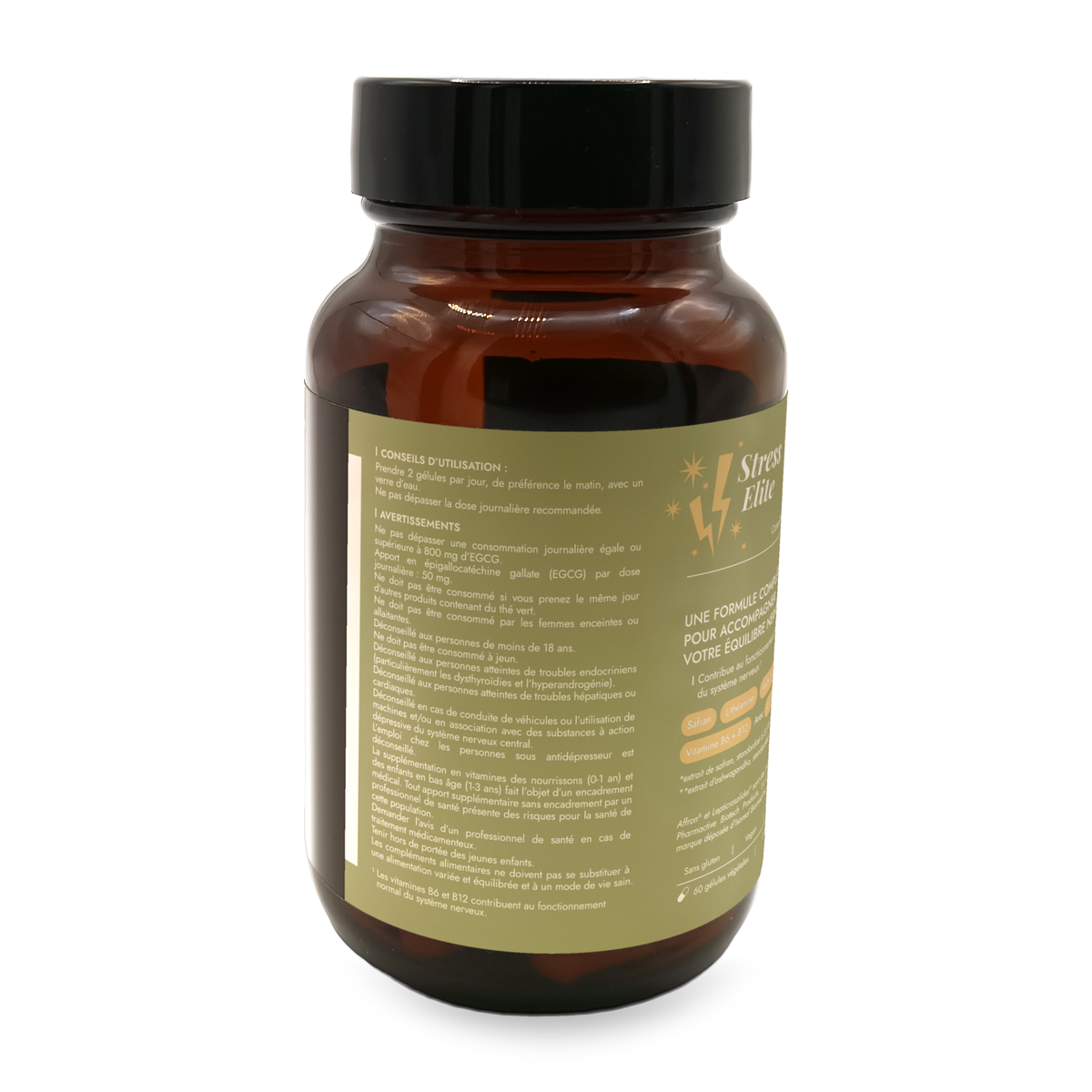 Complément alimentaire - LYSNEA Stress Elite : 5 actifs