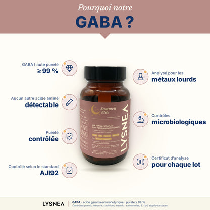 Complément alimentaire - LYSNEA Sommeil Elite : 4 actifs